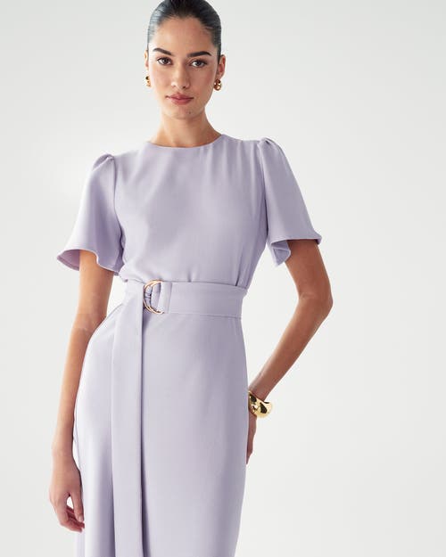 Willa Bessi Midi Dress In Blue