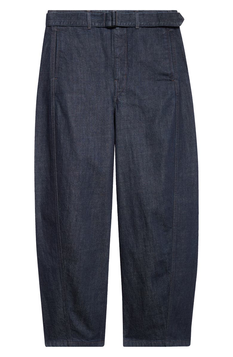 Lemaire Twisted Belted Jeans, Alternate, color, Denim Indigo