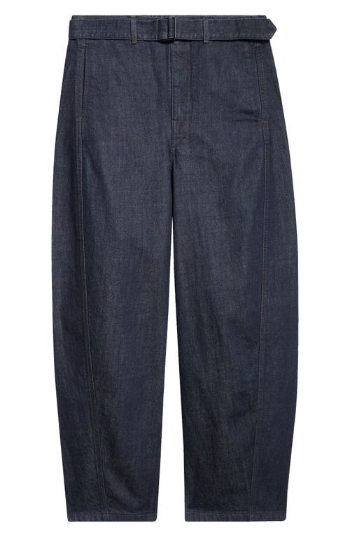 Lemaire Twisted Belted Jeans In Blue