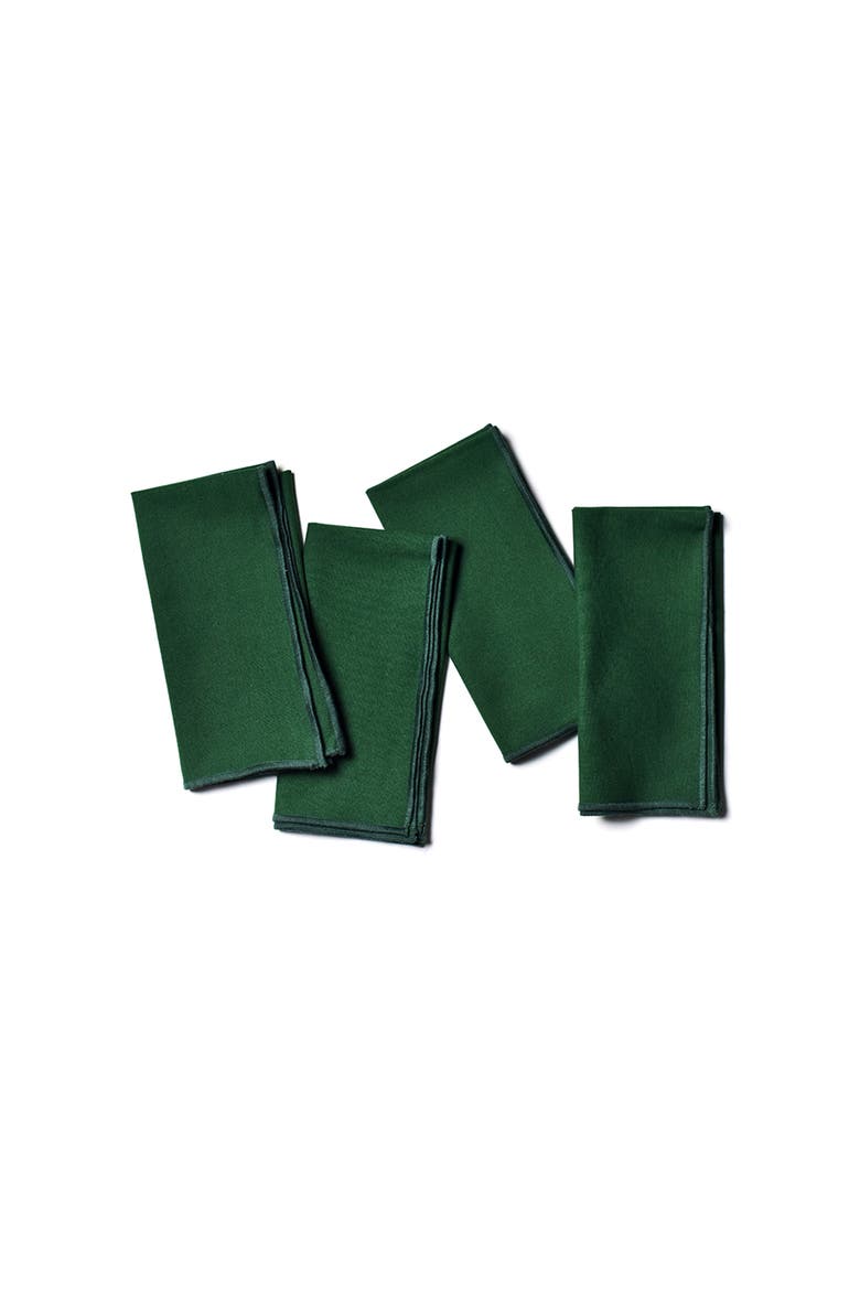 Pine Color Block Napkins Set of 4, Main, color, Green