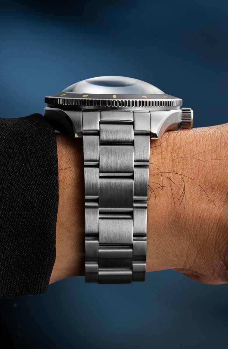 SPINNAKER Challenger Automatic Bracelet Watch, 42mm, Alternate, color, Grey