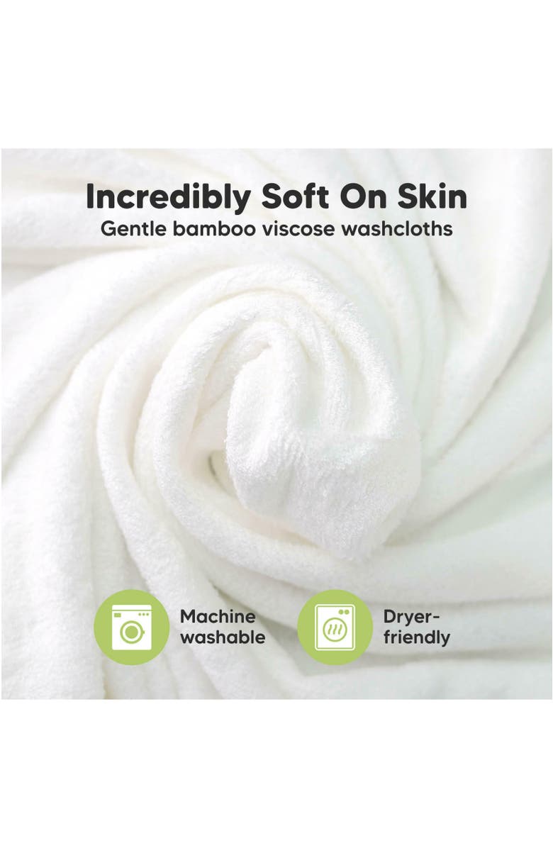 KeaBabies Deluxe Baby Washcloths, Alternate, color, Stone/Dove