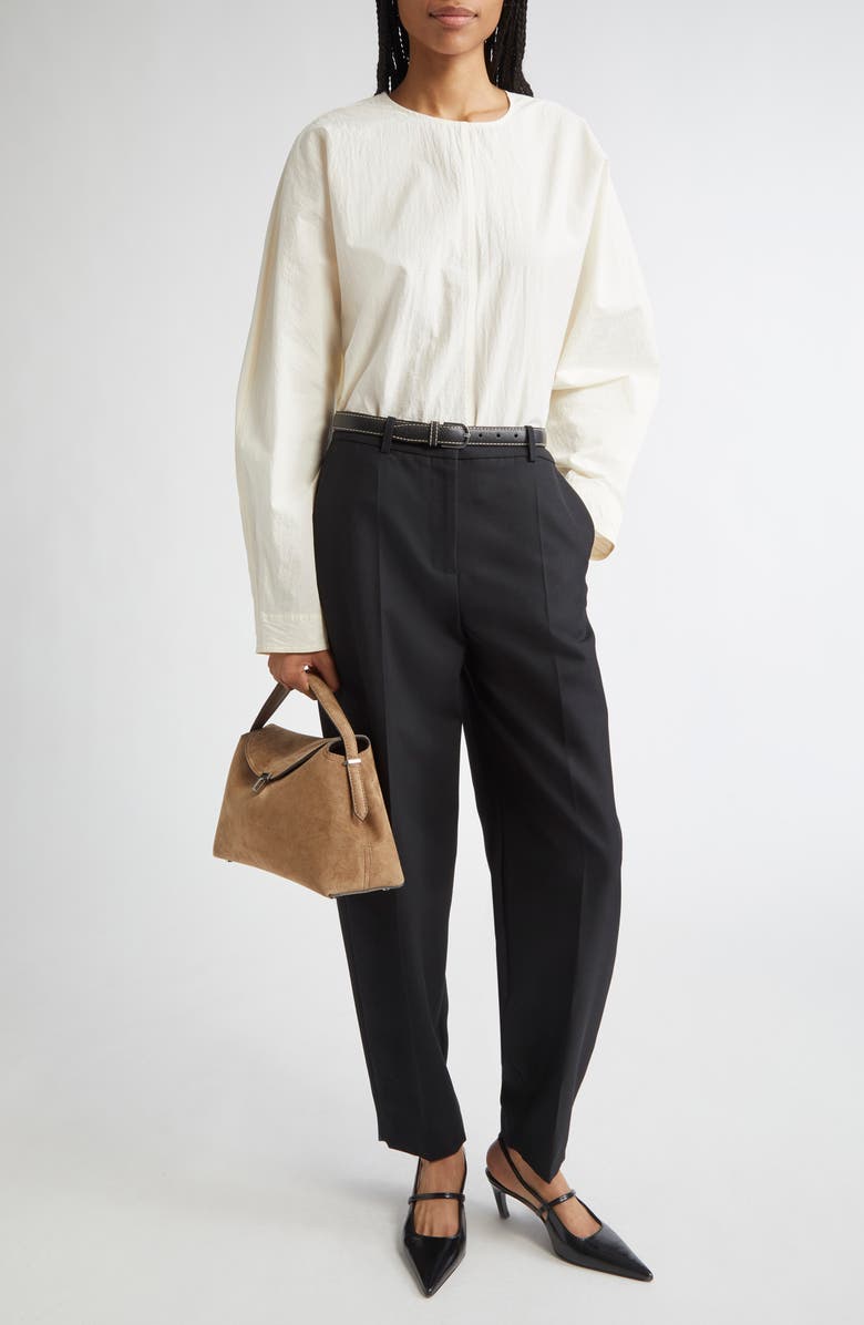 TOTEME Balloon Sleeve Top, Alternate, color, Off White