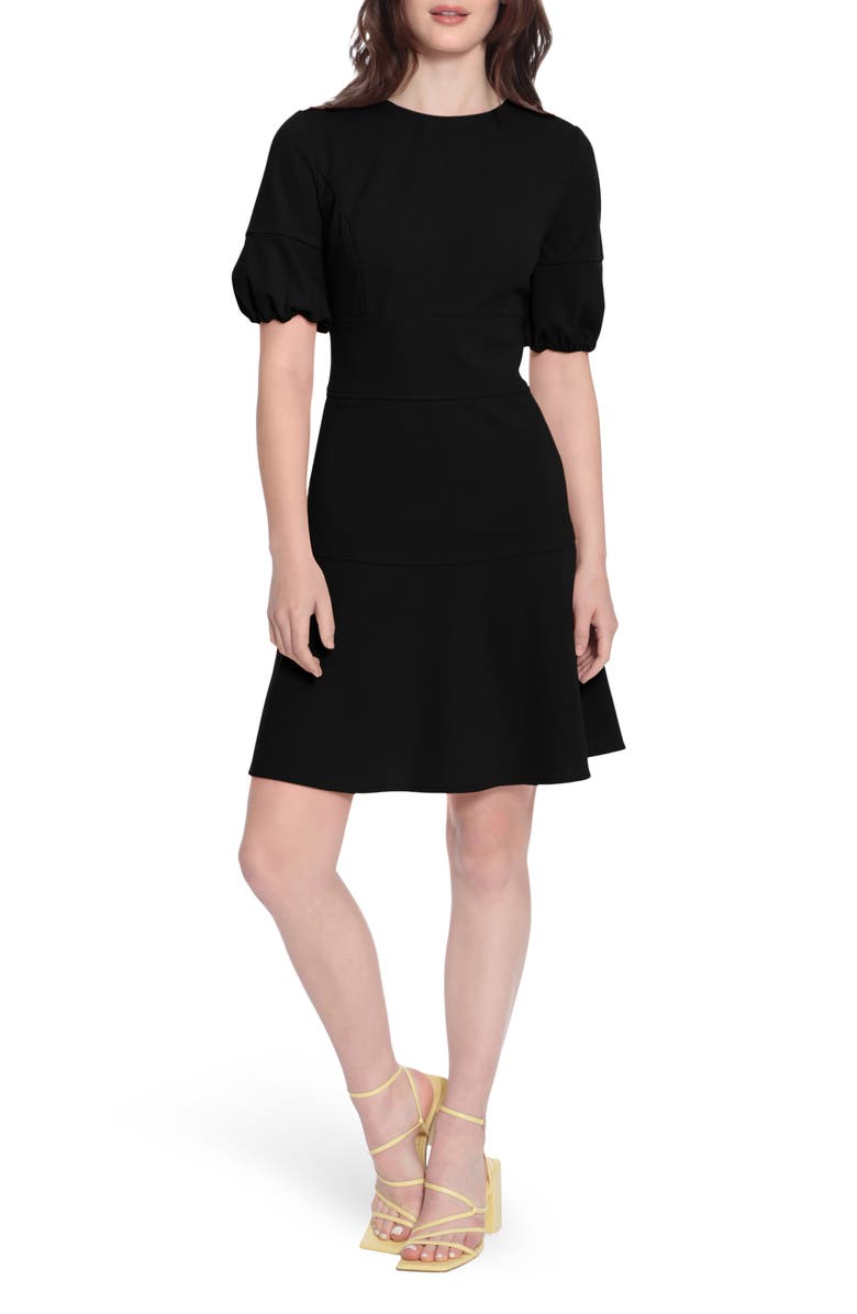 Donna Morgan Puff Sleeve Mini Dress, Main, color, 