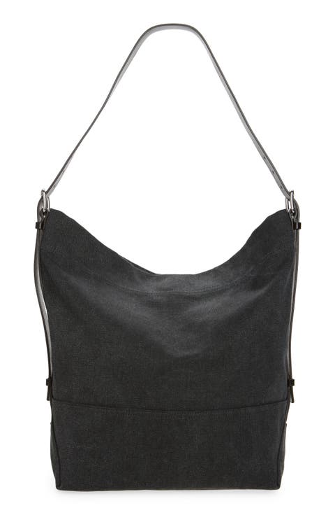 Belted Canvas Tote