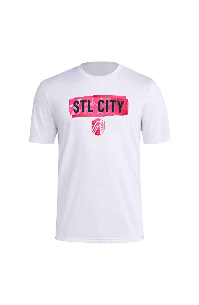 adidas Men's adidas White St. Louis City SC Local Pop AEROREADY T-Shirt, Alternate, color, White