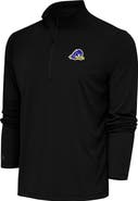 ANTIGUA Men's Antigua Black Delaware Fightin' Blue Hens Tribute Quarter-Zip Top