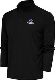 ANTIGUA Men's Antigua Black Delaware Fightin' Blue Hens Tribute Quarter-Zip Top
