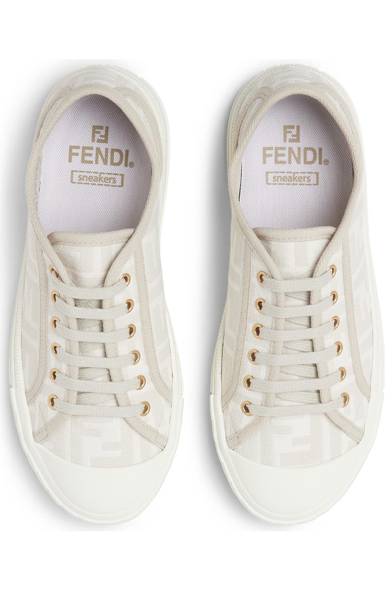 Fendi FF Domino Sneaker, Alternate, color, Ivory