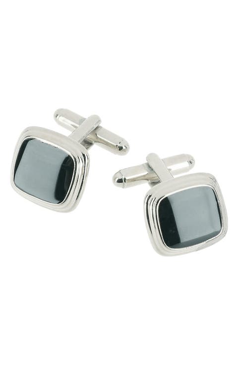 Black Onyx Cuff Links