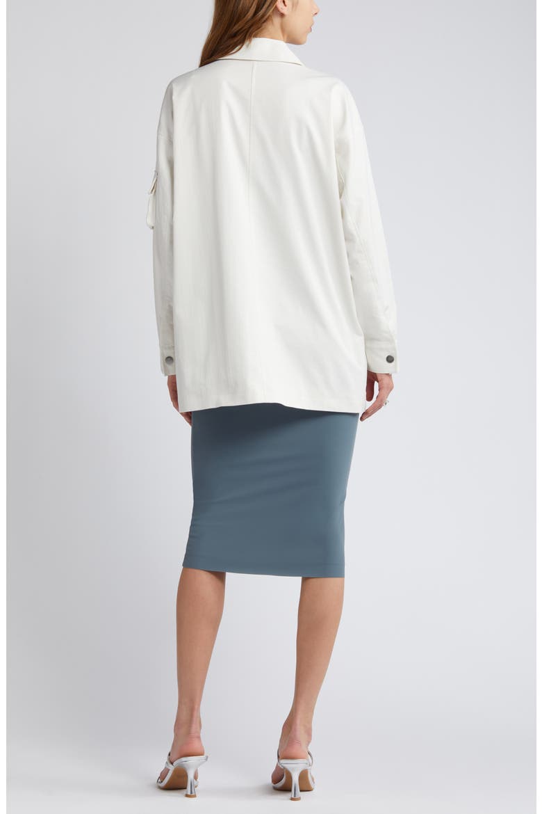 Oversize Twill Utility Jacket, Alternate, color, IVORY CLOUD