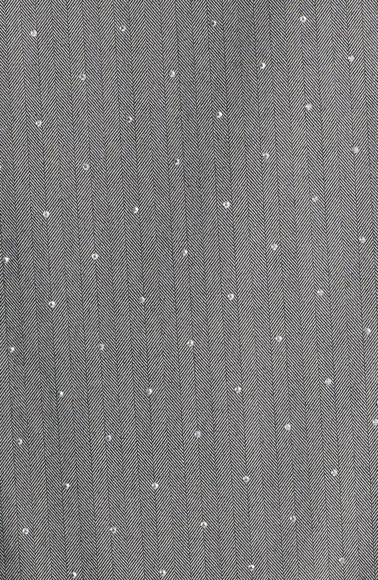 Eliza J Bejeweled Short Sleeve Drop Waist Dress, Alternate, color, Grey