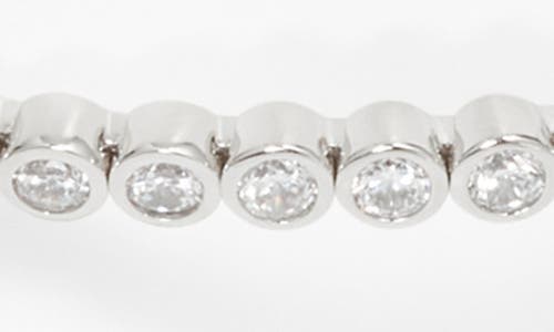 Nadri Dazzle Cubic Zirconia Flex Choker In Rhodium