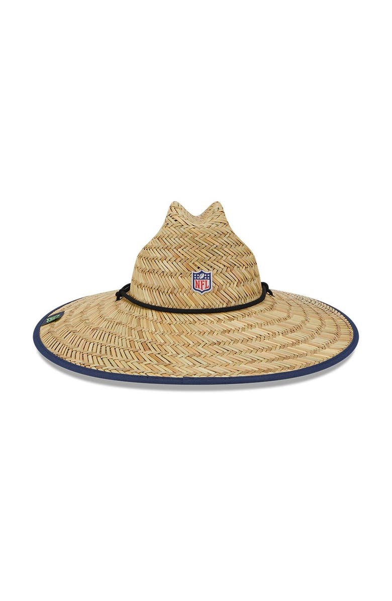 New Era Men's New Era Natural Seattle Seahawks NFL Training Camp Official Straw Lifeguard Hat, Alternate, color, 