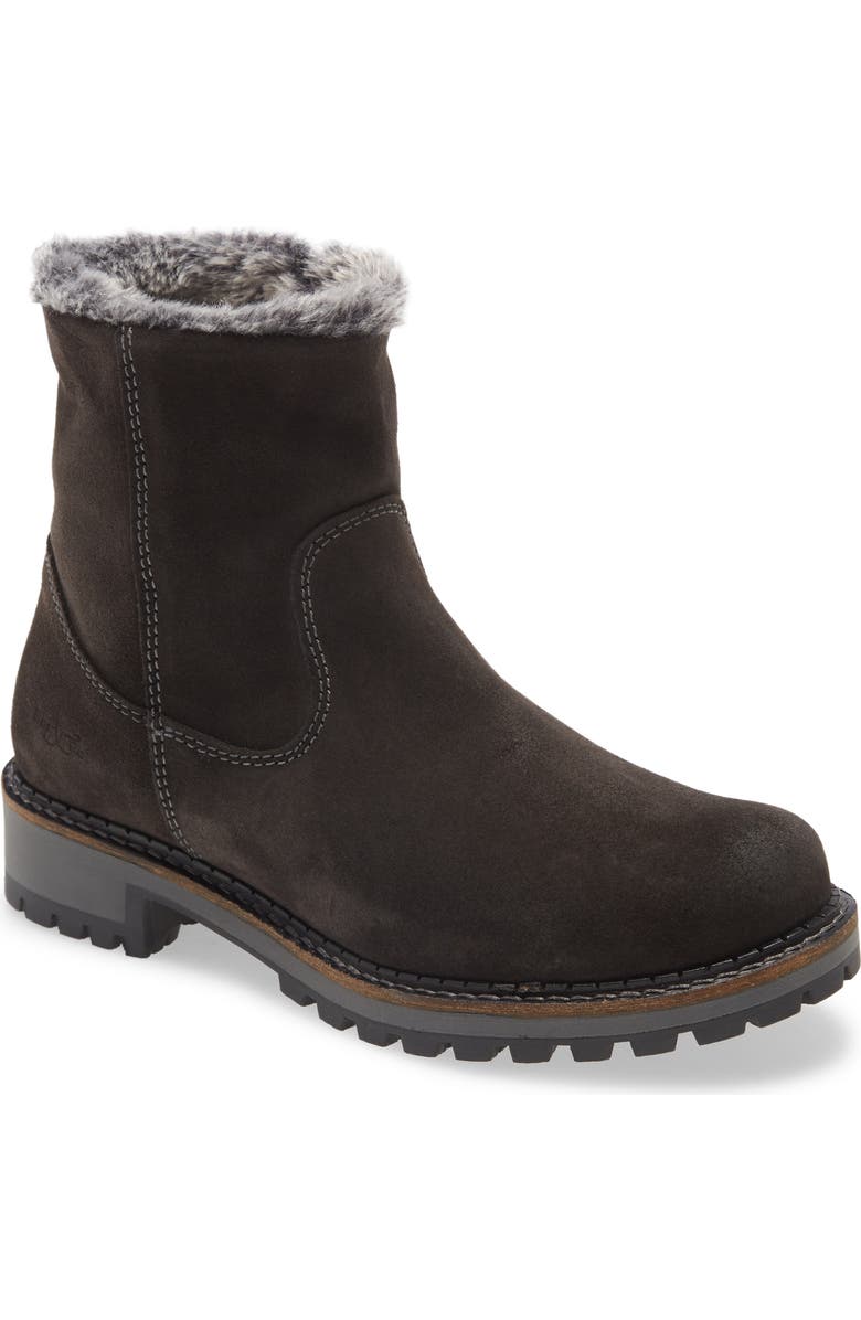 Bos. & Co. Calib Waterproof Bootie, Main, color, Grey Suede/Fantara F