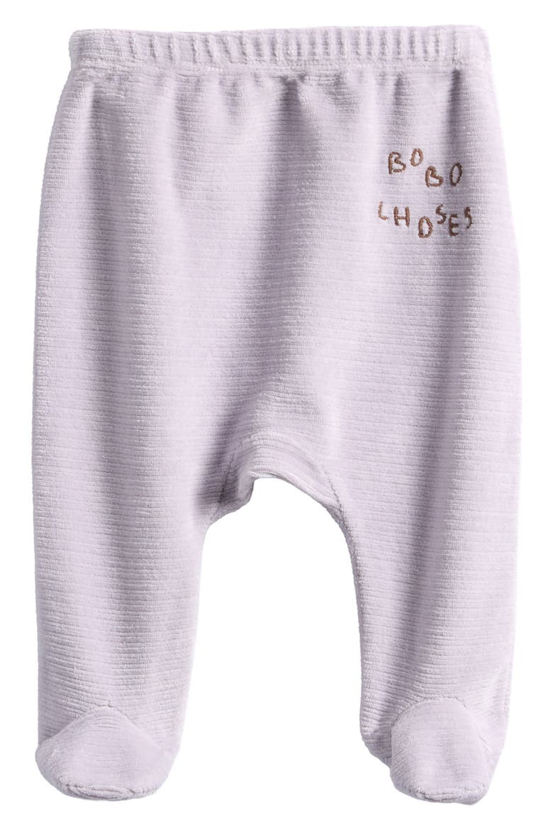 Velvet Footed Pants, Main, color, LAVENDER