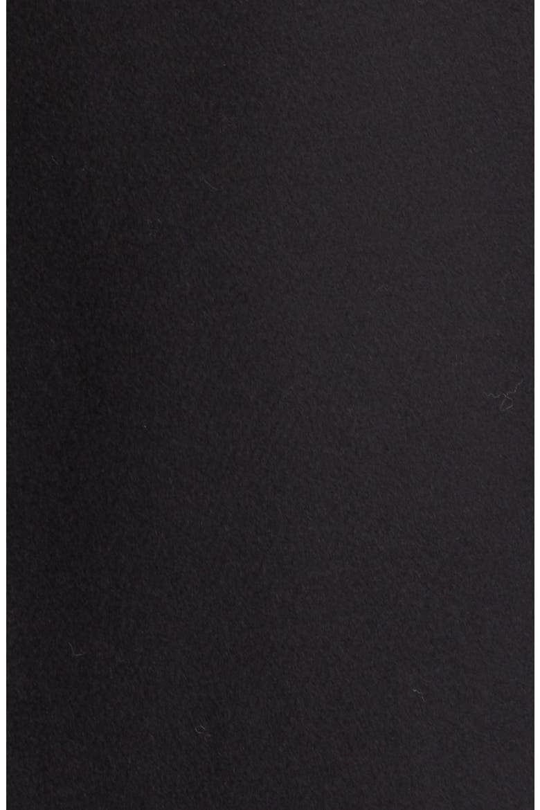 Double Breasted Wool Blend Coat, Alternate, color, BLACK