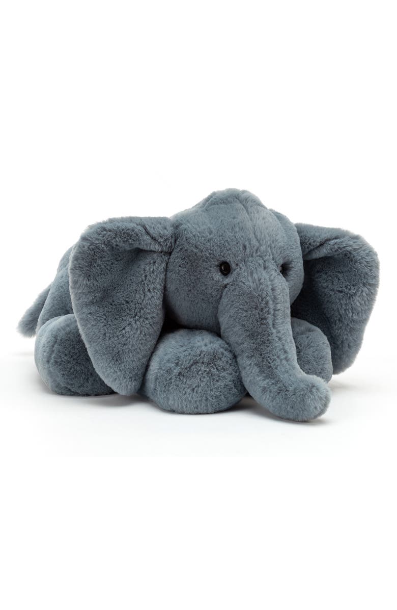 Jellycat Medium Huggady Elephant Stuffed Animal, Main, color, 