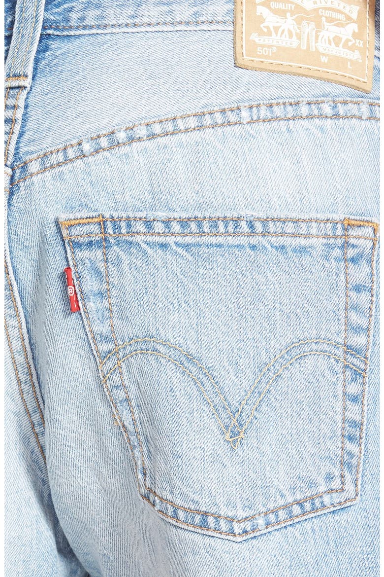 Levi's® '501®' Cutoff Denim Shorts, Alternate, color, LIGHT WASH