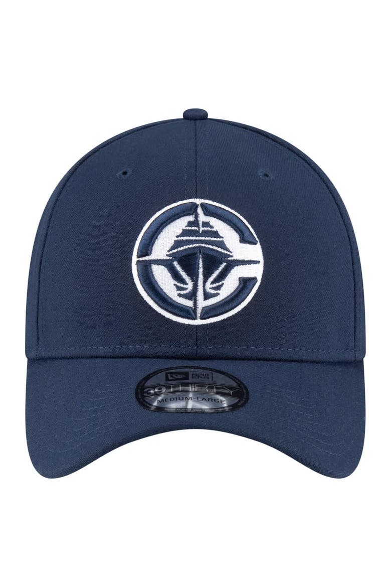 Men's New Era Navy LA Clippers Logo 39THIRTY Flex Hat, Alternate, color, Navy