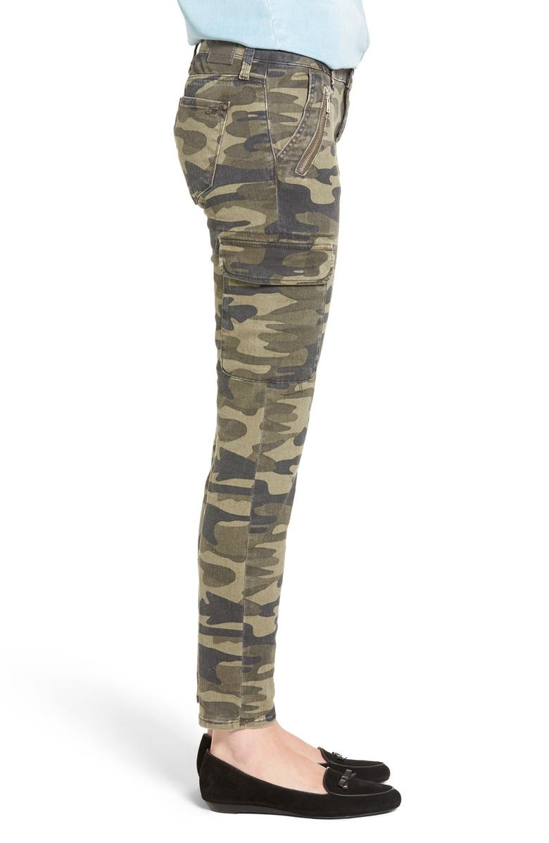 Mavi Jeans Juliette Camo Print Military Cargo Pants, Alternate, color, 