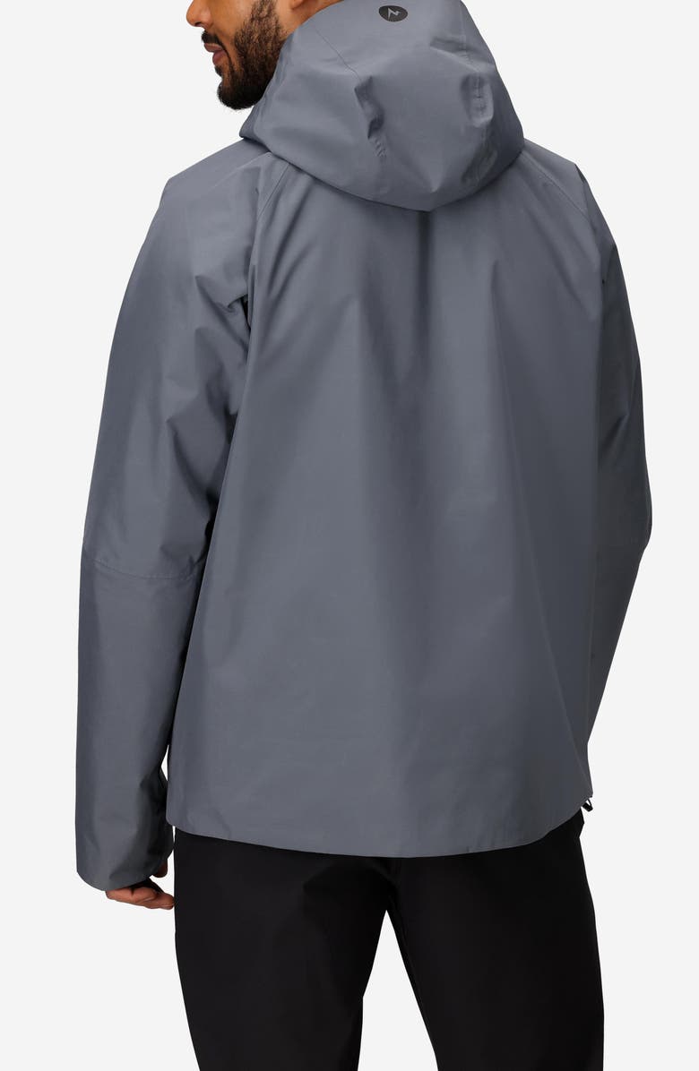 Marmot Waypoint Gore-Tex<sup>®</sup> Waterproof Hooded Jacket, Alternate, color, Steel Onyx
