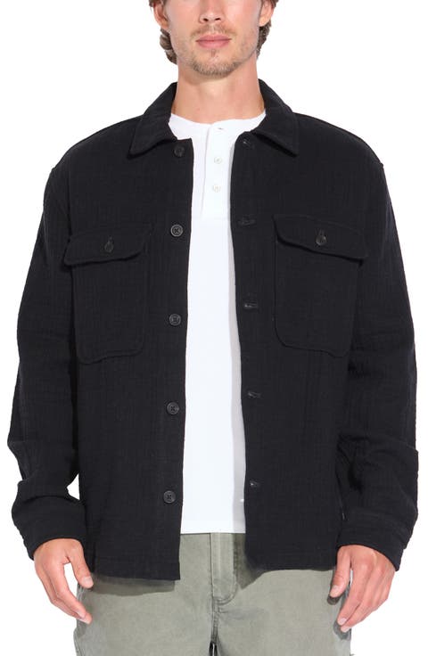 Durbin Cotton & Linen Seersucker Button-Up Shirt