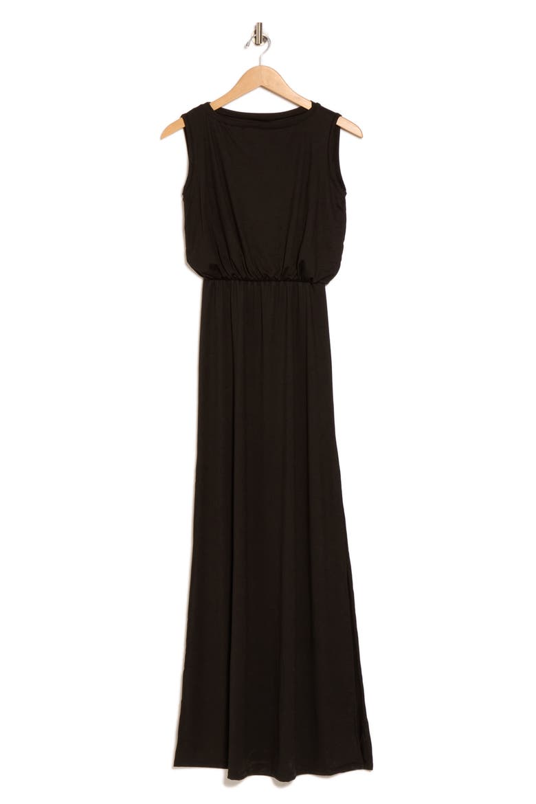 Sleeveless Maxi Dress, Alternate, color, BLACK