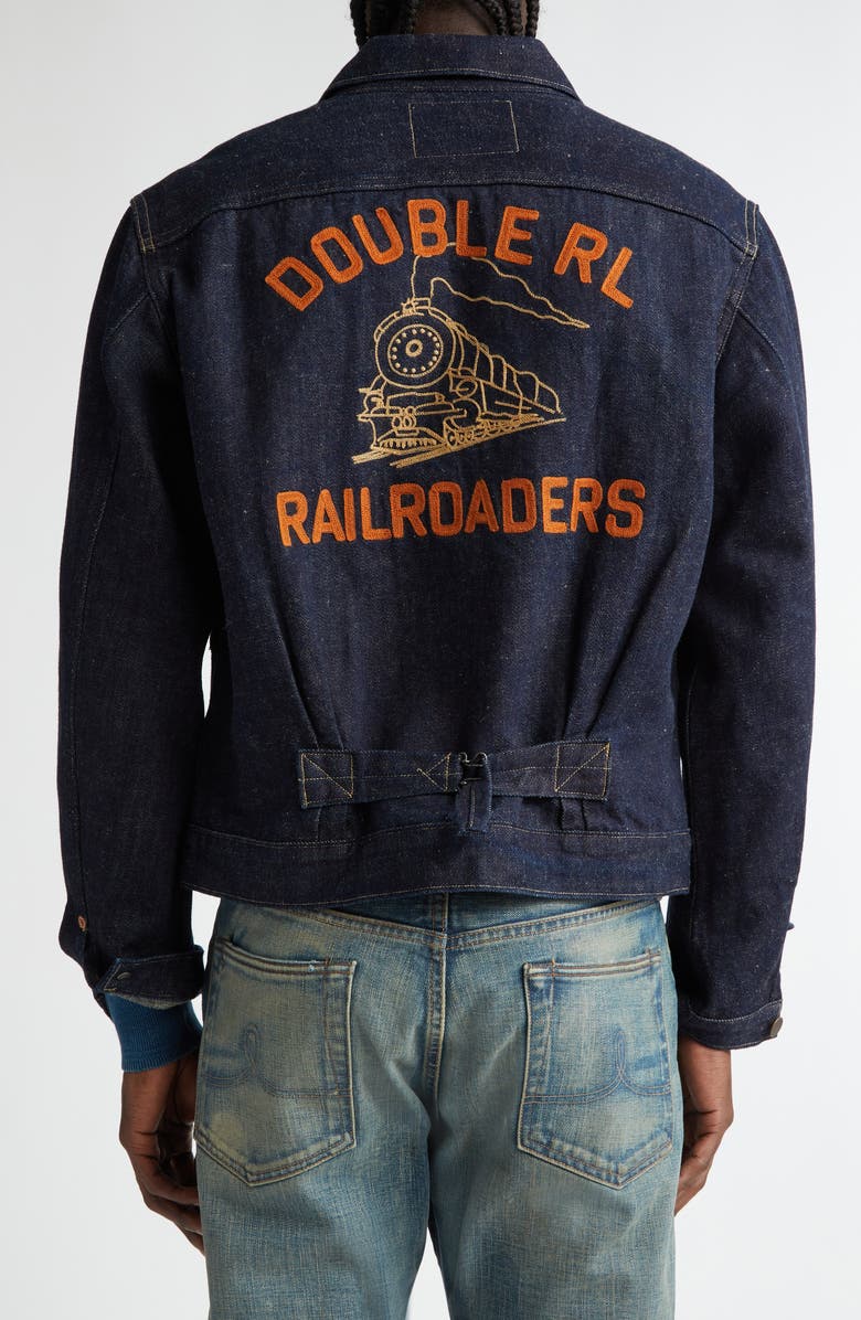 Railroad Embroidered Denim Jacket