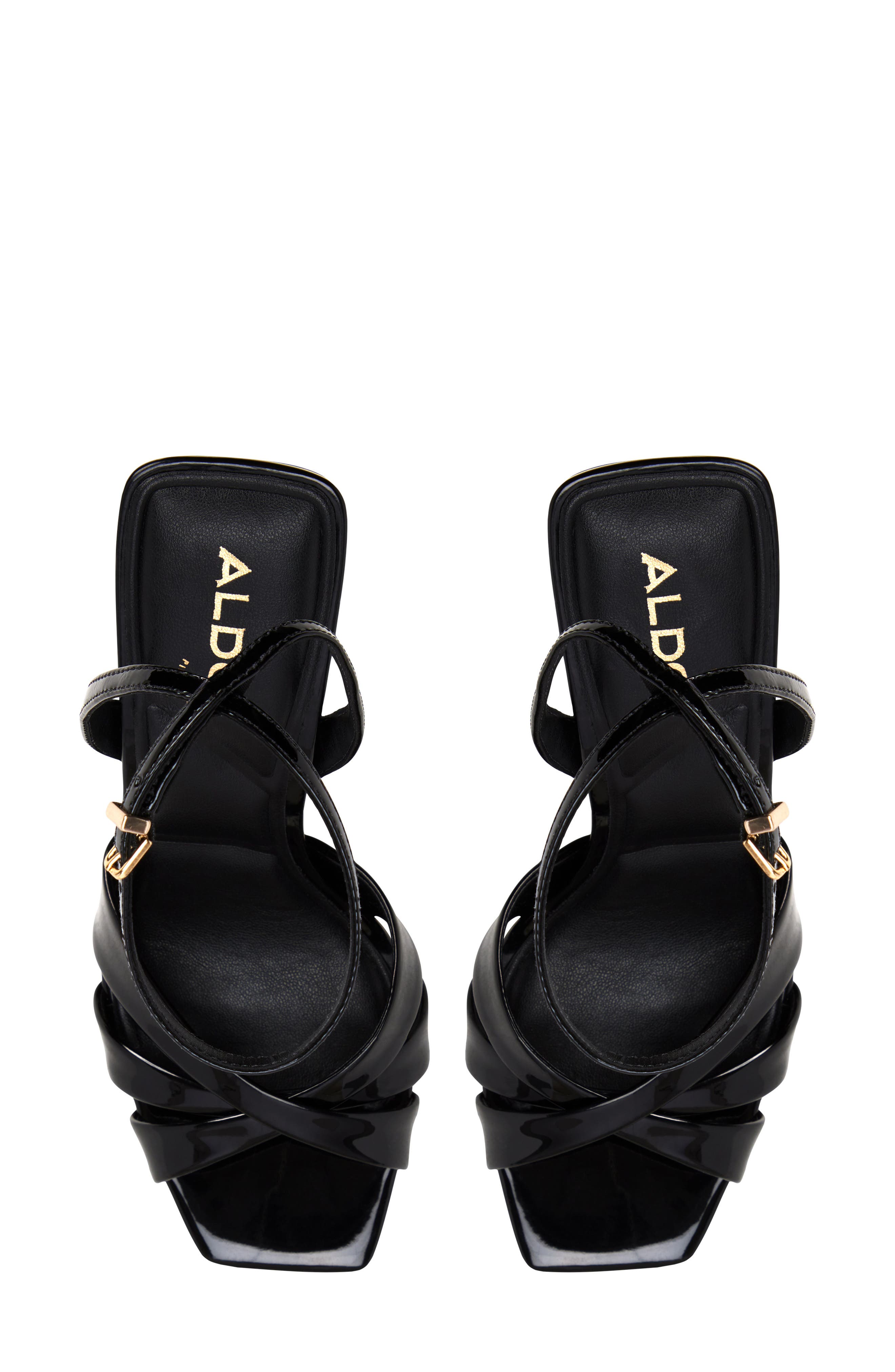 ALDO Meteora Ankle Strap Sandal, Alternate, color, Black