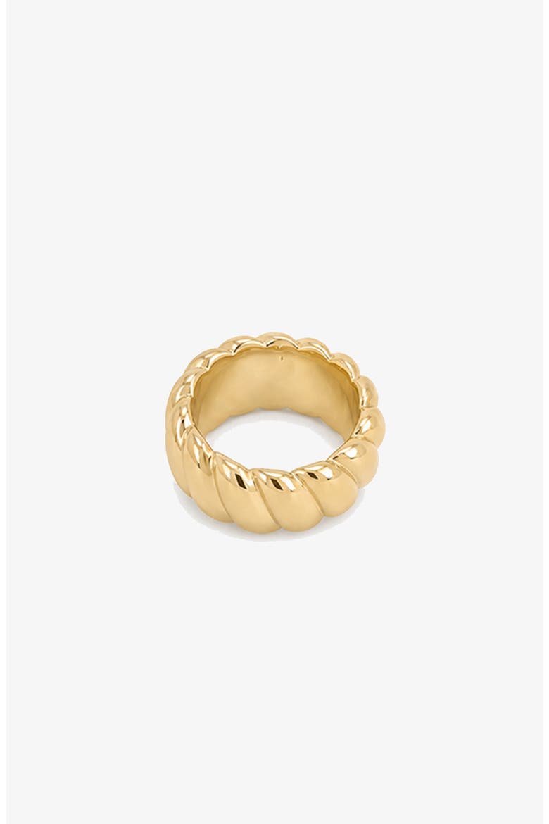 Coral Band Ring in Gold, Alternate, color, Gold