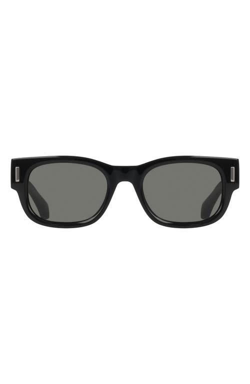 Ferragamo 51mm Modified Rectangular Sunglasses In Black