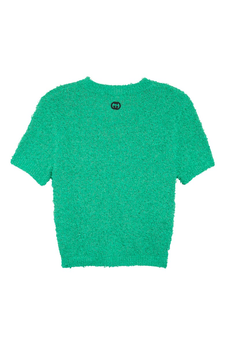 Gucci Crop Bouclé Cotton Blend Top, Alternate, color, 