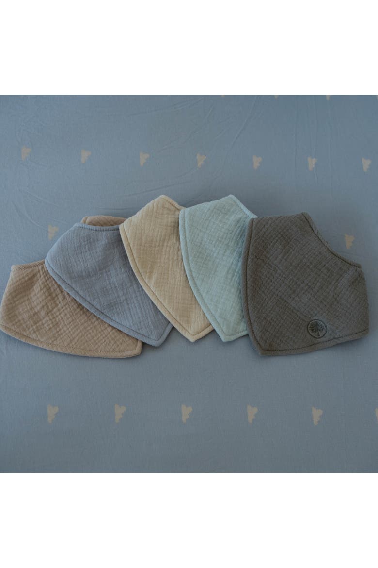 Muslin Bandana Bibs, Alternate, color, Stormy