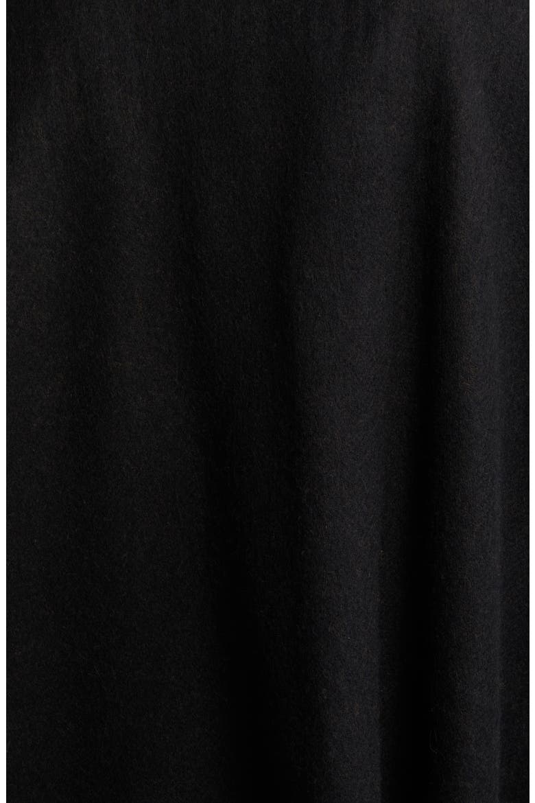 Reversible Pocket Wool & Cashmere Ruana, Alternate, color, BLACK- RUST COMBO