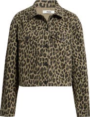 Mavi Jeans Leopard Print Denim Jacket
