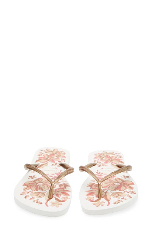 Havaianas Slim Flip Flop In White