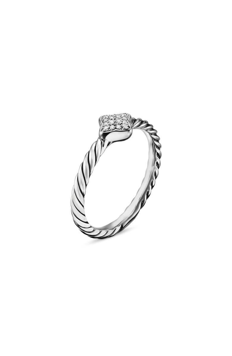 David Yurman Quatrefoil Ring with Diamonds, Alternate, color, 