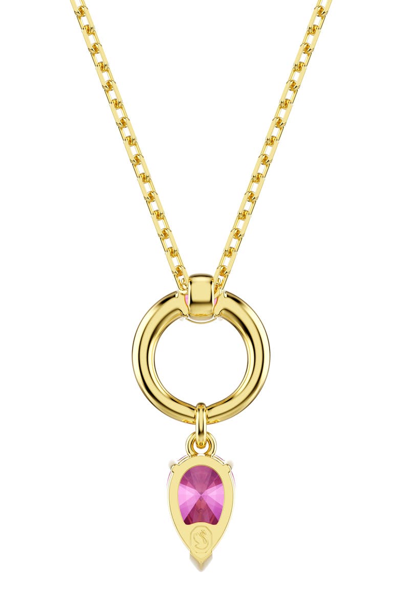 Mesmera Pendant Necklace, Alternate, color, GOLD/ RED