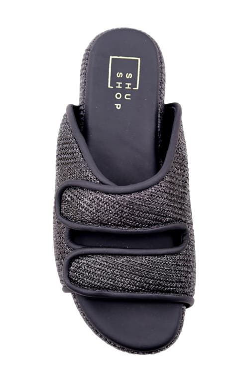 Shushop Lililan Slide Sandal In Black