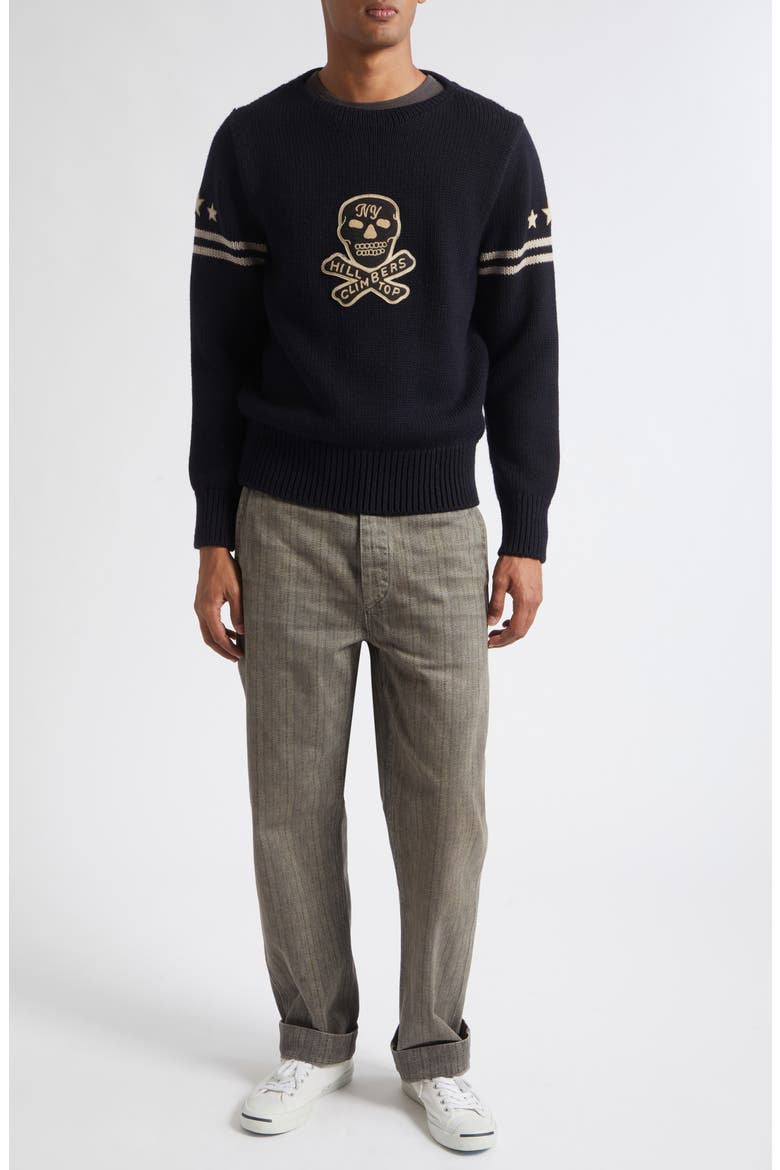 Stanton Stripe Cotton Twill Chinos, Alternate, color, GREY HERRINGBONE