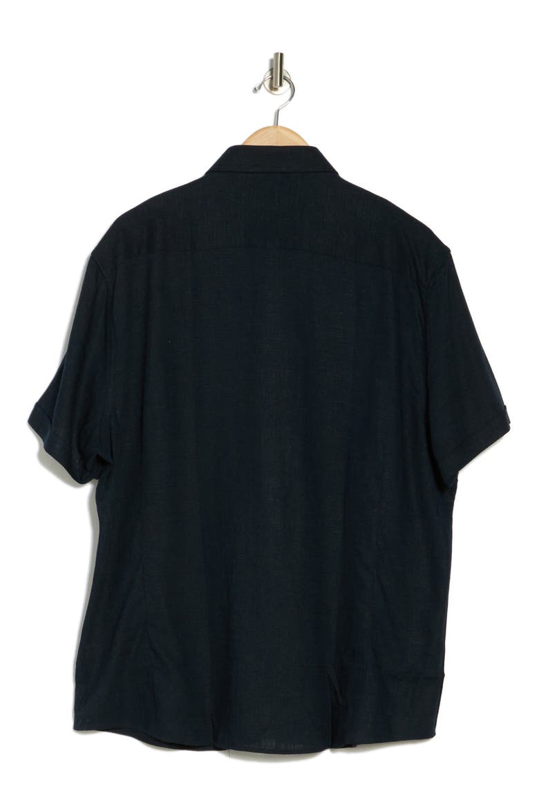 Short Sleeve Sport Shirt, Alternate, color, NAVY/ MARINE