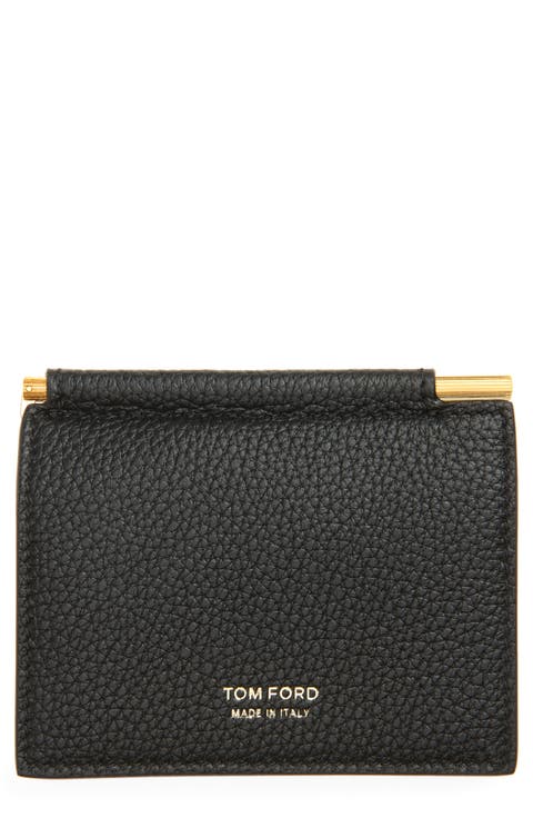 T-Line Soft Grain Leather Money Clip Wallet
