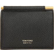 TOM FORD T-Line Soft Grain Leather Money Clip Wallet