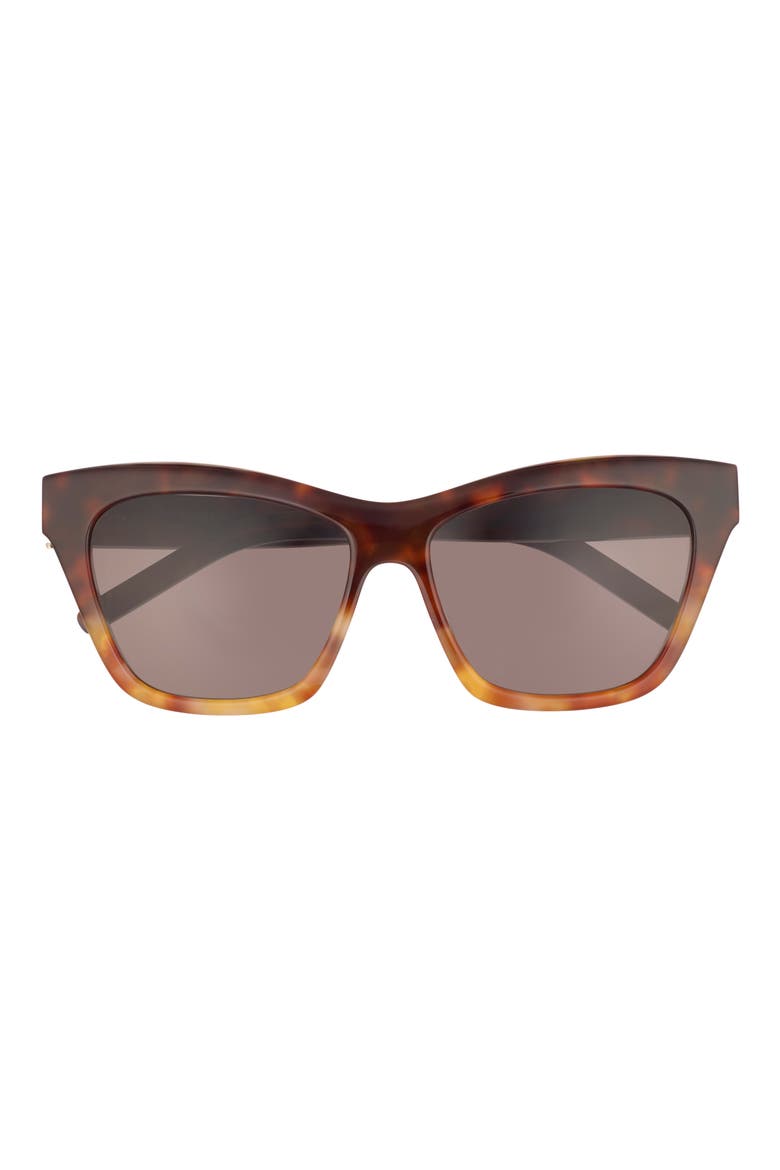 56mm Cat Eye Sunglasses, Main, color, HAVANA HAVANA BLACK