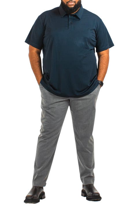 Men's Big and Tall Casual Commuter Tech Polo