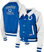 New Era Women's New Era Royal Indianapolis Colts Coaches Raglan Full-Snap Jacket