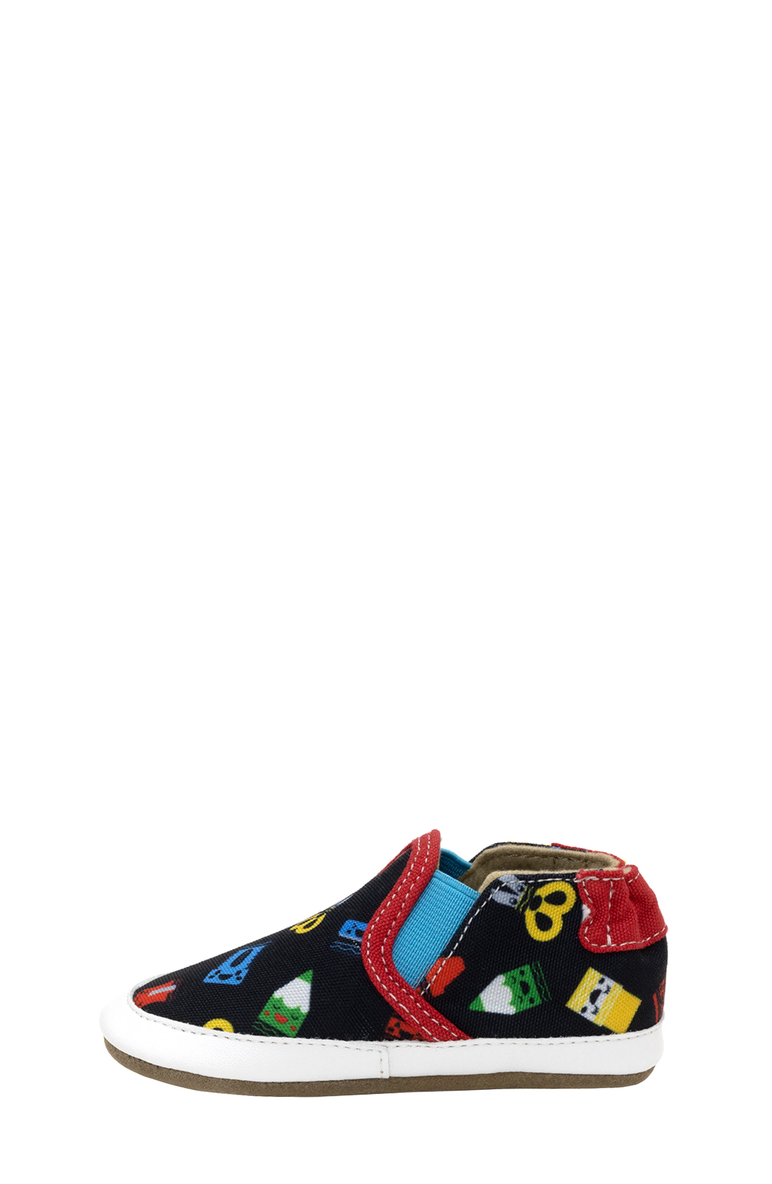 Robeez<sup>®</sup> x Crayola<sup>™</sup> Kids' Crib Shoe, Alternate, color, Black 1
