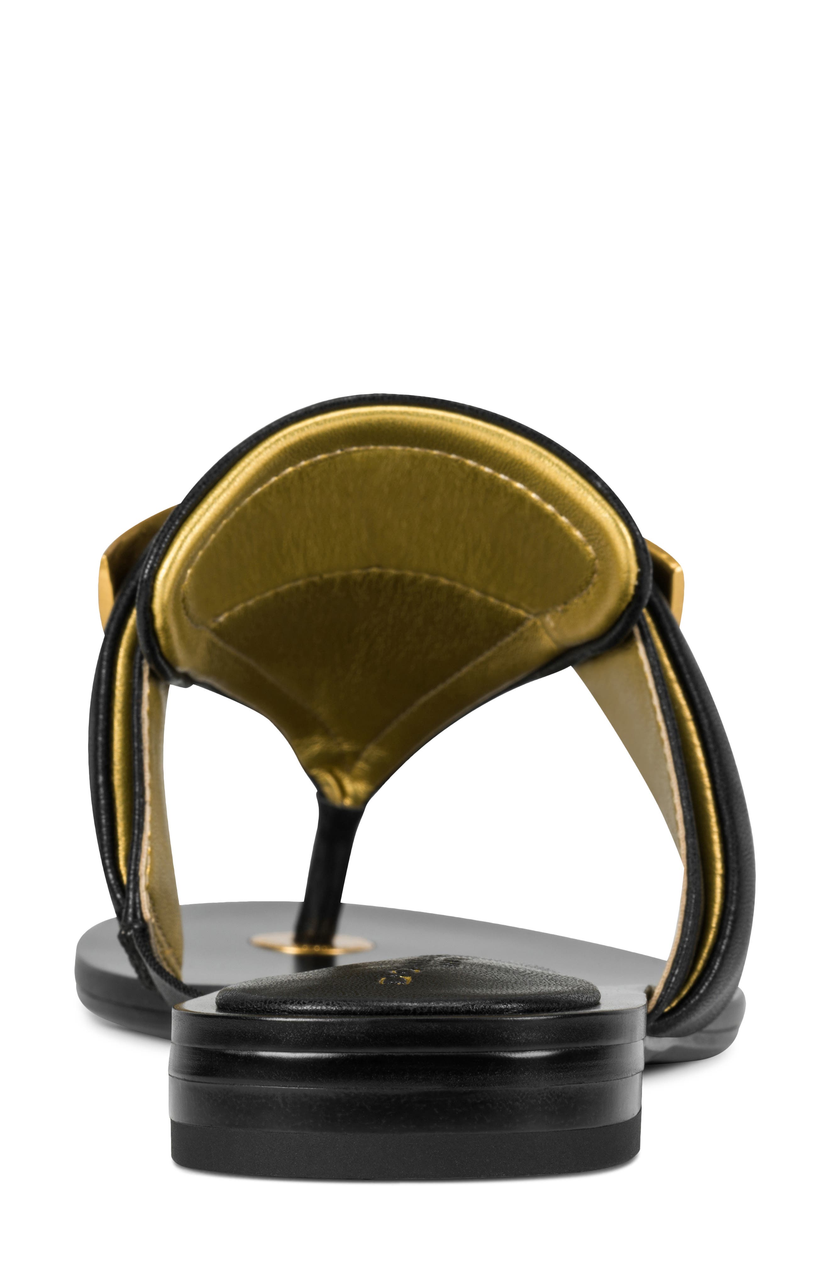 DKNY Velvet Flip Flop, Alternate, color, Black