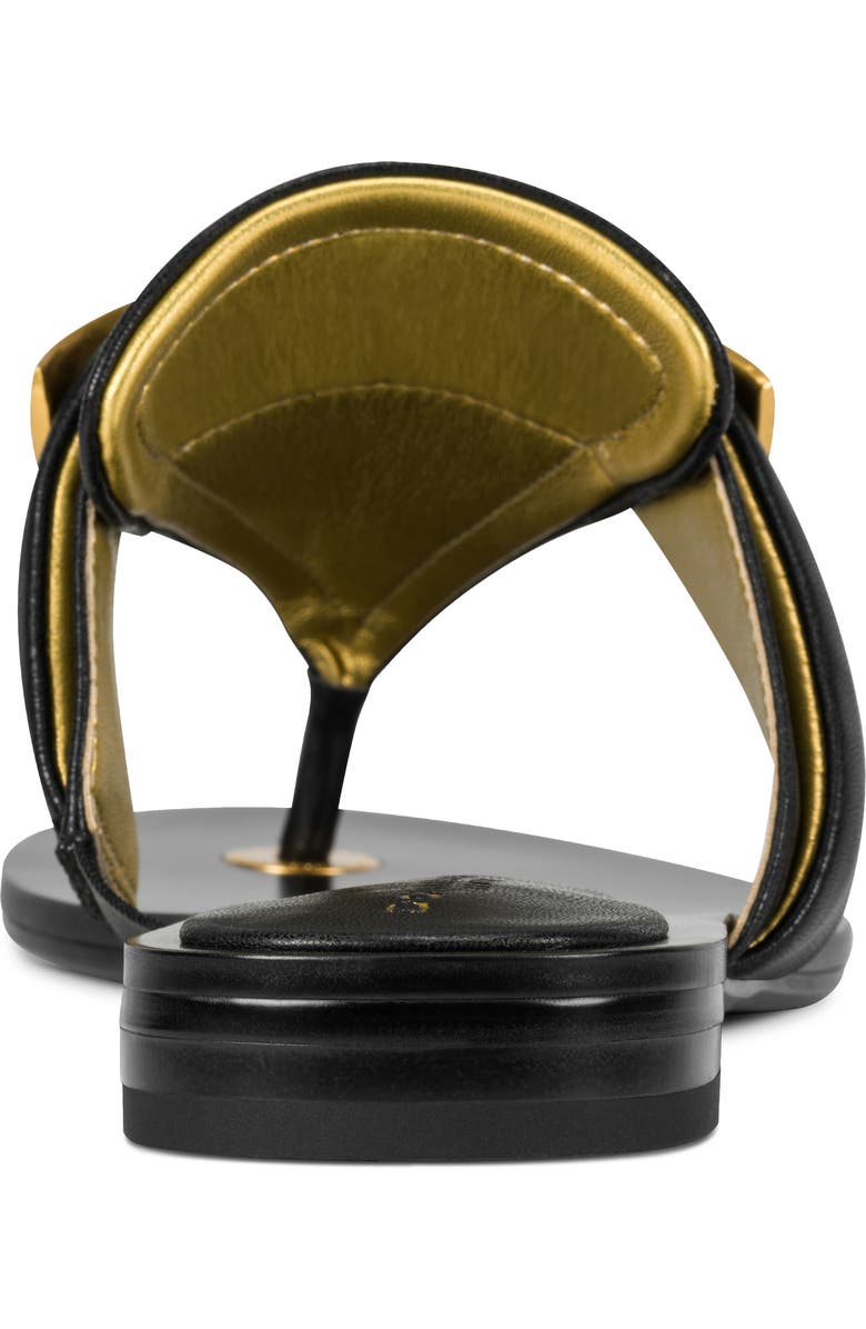 DKNY Velvet Flip Flop, Alternate, color, Black